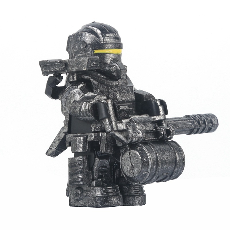 Model Kit Zombie - MOC 할로윈 불꽃 용접 보호복 좀비