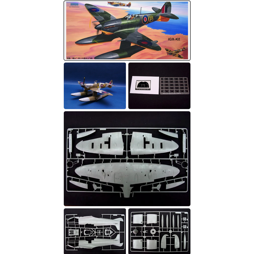 Model Kit Spitfire - 트럼펫 02404 1/24 스케일 슈퍼마린 스핏파이어