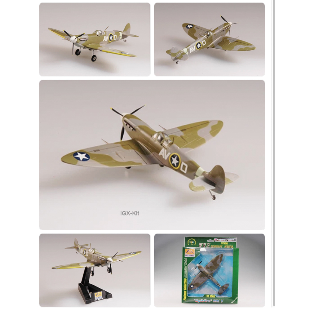 Model Kit Spitfire - Easymodel 37215 1:72 스케일 제2차 세계대전