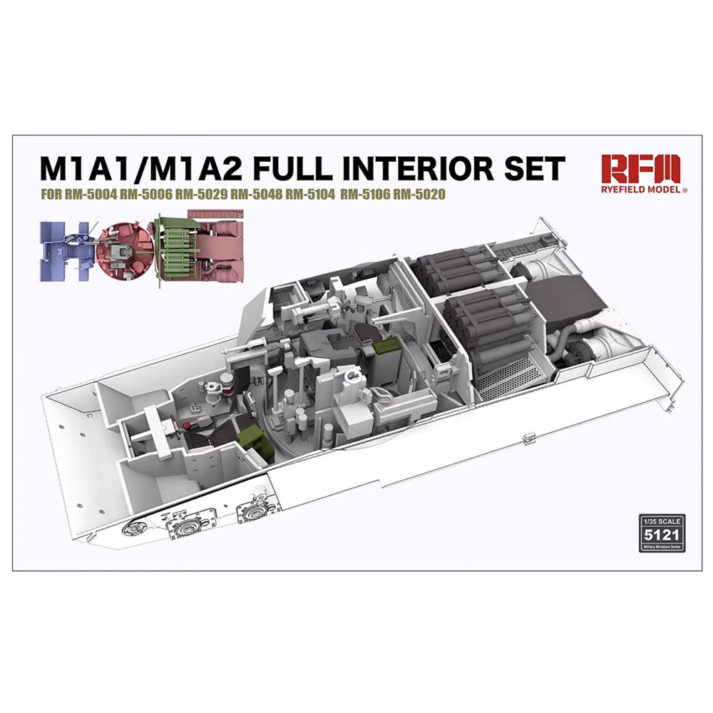 Model Kit Hobby - 라이 필드 5121 1/35 스케일 M1A1