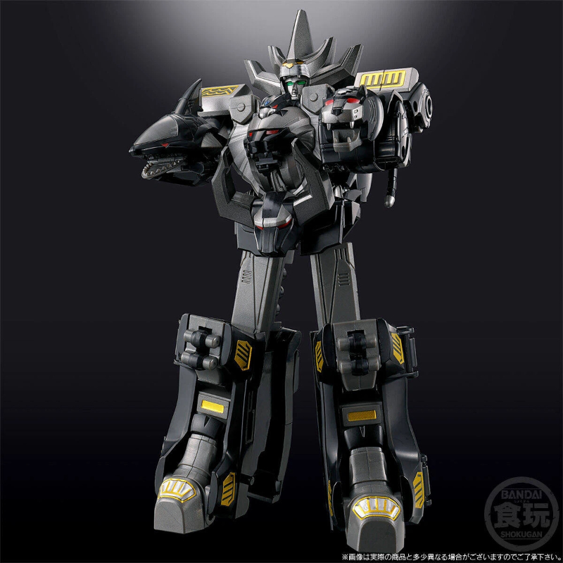 Model Kit Megazord - 반다이 Smp 가오킹 블랙 버전 액션