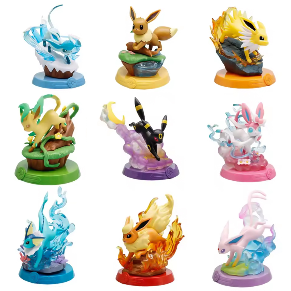Model Kit Pokemon - 애니메이션 포켓몬 펀리즘 어드벤처 이브이 패밀리