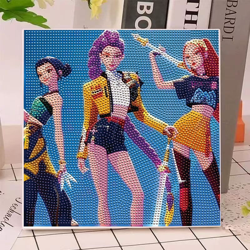 Model Kit Toy - 애니메이션 헌터즈 걸스 루미 밀라 조이