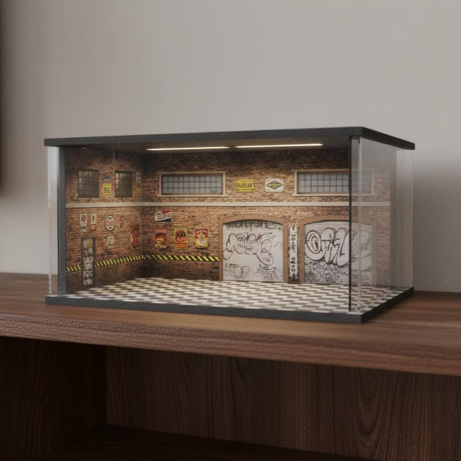 조명이 있는 자동차 정비소 모델 조립 키트 1:64 미 - Model Kit Toy 리뷰 및 가격