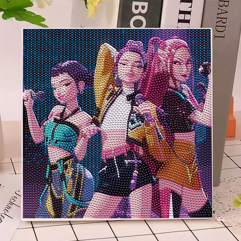 애니메이션 헌터즈 걸스 루미 밀라 조이 다이아몬드 페인 - Model Kit Toy 리뷰 및 가격