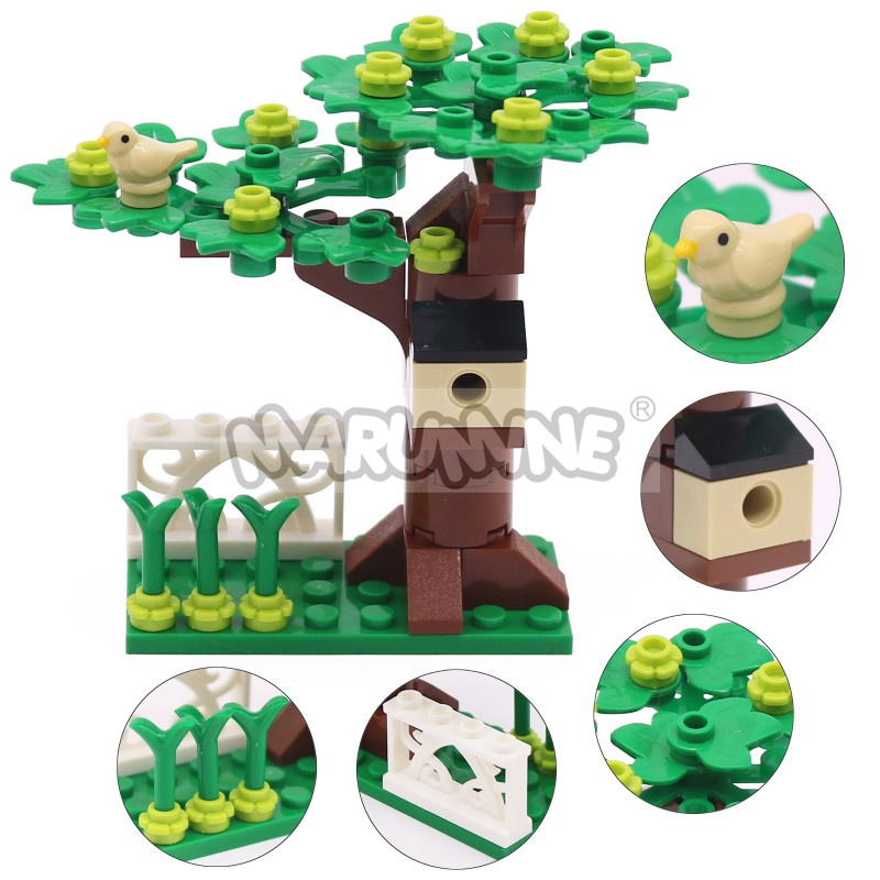 마루미네 소형 입자 MOC 브릭 트리 하우스 세트 (새 - Model Kit Centaur 리뷰 및 가격