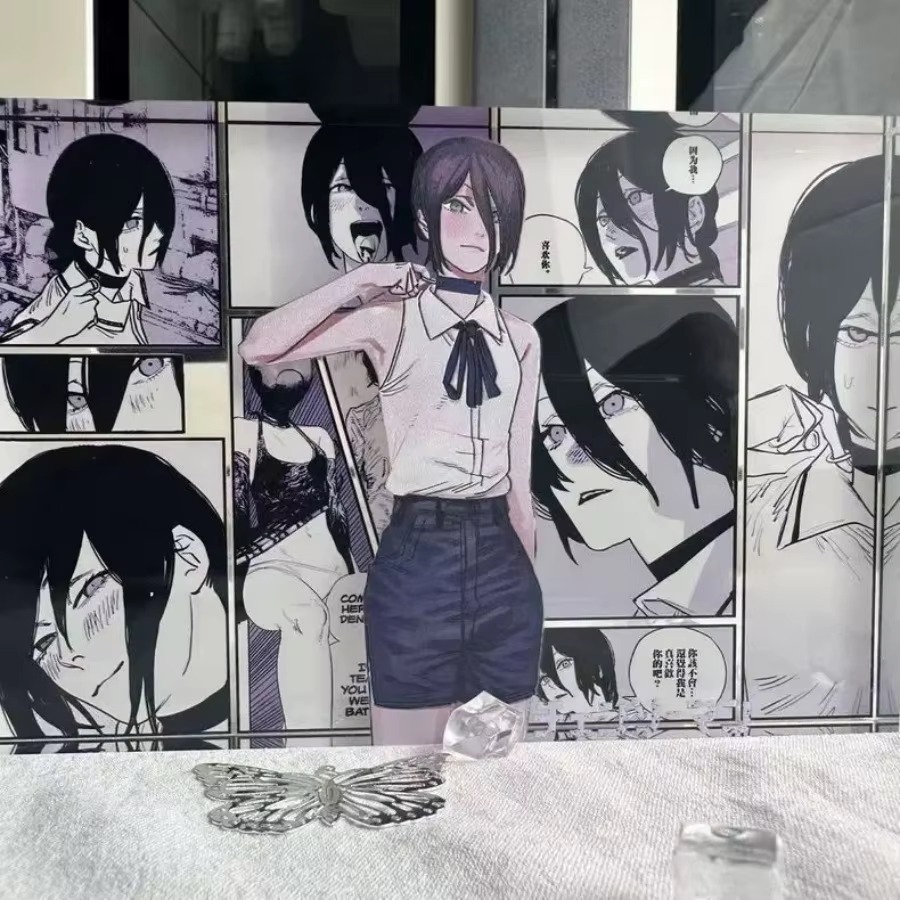 애니메이션 피규어 덴지와 레제 아크릴 스탠드 카드 모델 - Model Kit Holder 리뷰 및 가격