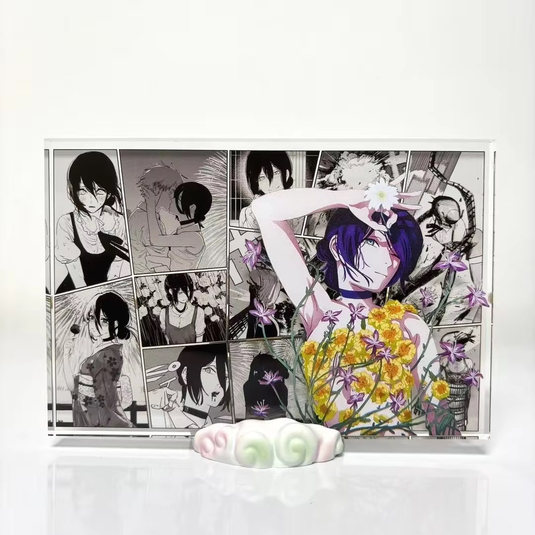 애니메이션 피규어 덴지와 레제 아크릴 스탠드 카드 모델 - Model Kit Holder 리뷰 및 가격
