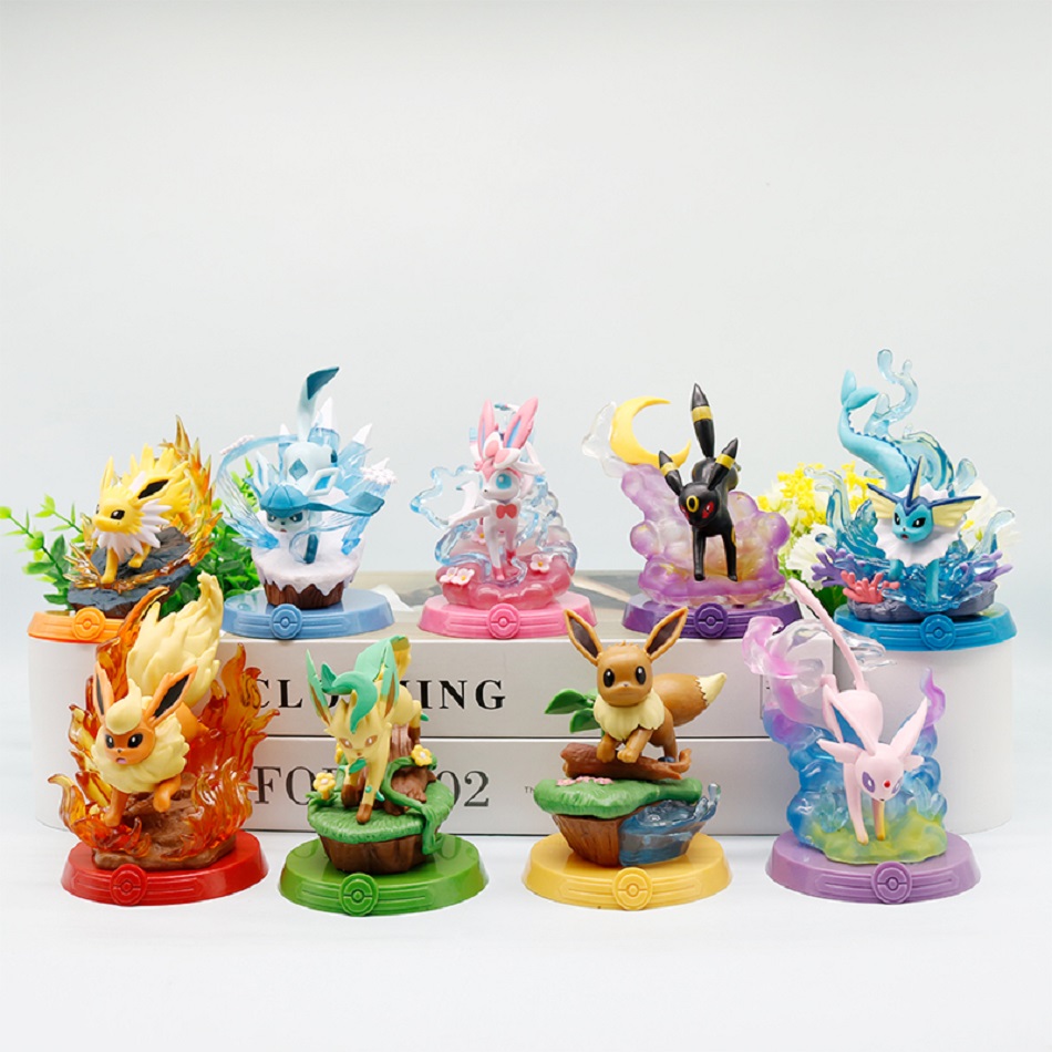 8가지 스타일 포켓몬 액션 피규어 피카츄 어드벤처 이브 - Model Kit Pokemon 리뷰 및 가격
